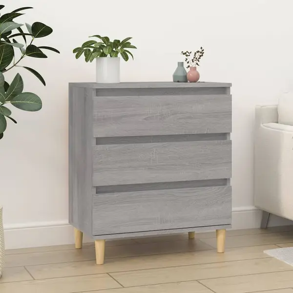 Gossi servanta, sonoma gri, 60x35x70 cm, lemn prelucrat