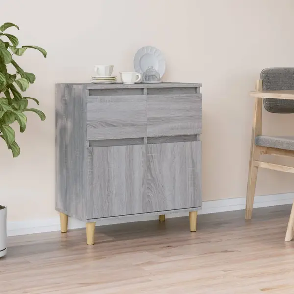 Gossi servanta, sonoma gri, 60x35x70 cm, lemn prelucrat