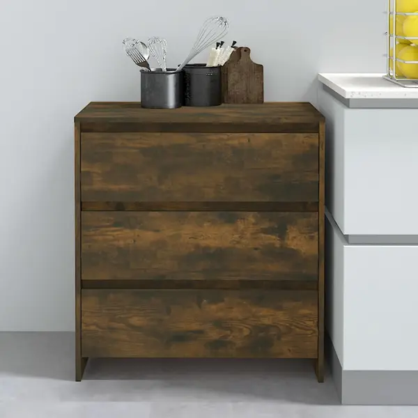 Gossi servanta, stejar afumat, 70x41x75cm, lemn prelucrat