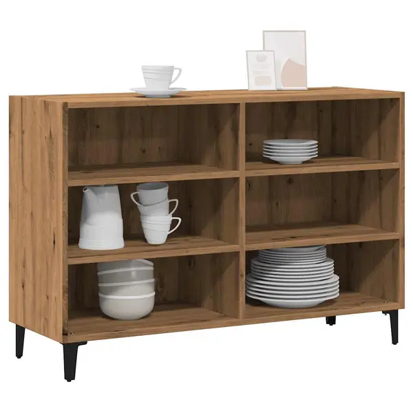 Gossi servanta, stejar artizanal, 103,5x35x70 cm, lemn prelucrat