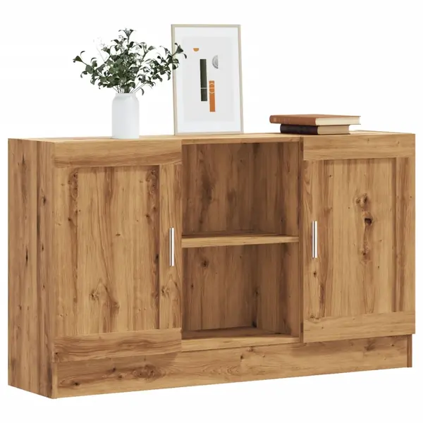 Gossi servanta, stejar artizanal, 120x30,5x70 cm, lemn prelucrat