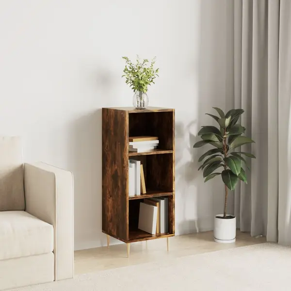 Gossi servanta, stejar fumuriu, 34,5x32,5x90 cm, lemn prelucrat
