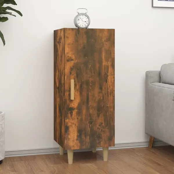 Gossi servanta, stejar fumuriu, 34,5x34x90 cm, lemn compozit
