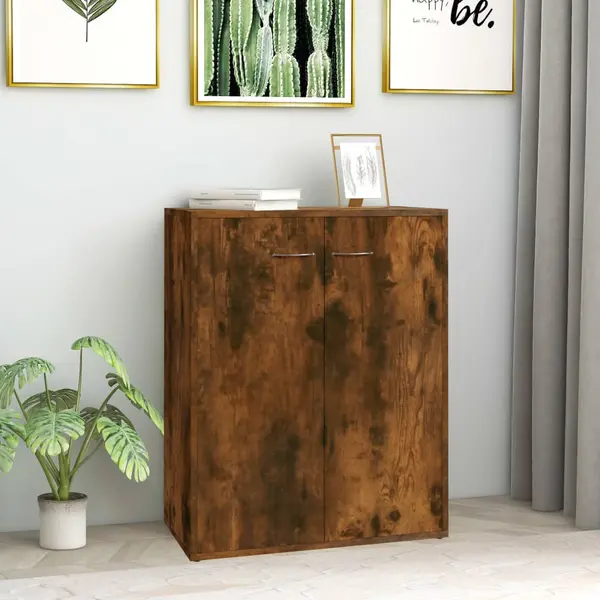 Gossi servanta, stejar fumuriu, 60x30x75 cm, lemn compozit