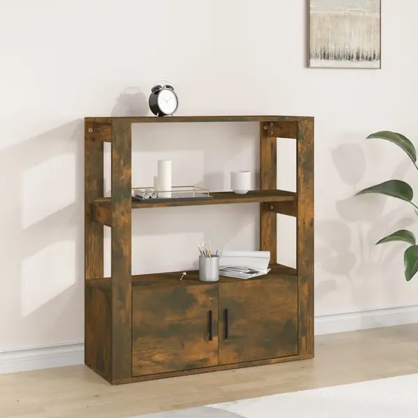 Gossi servanta, stejar fumuriu, 80x30x90 cm, lemn prelucrat