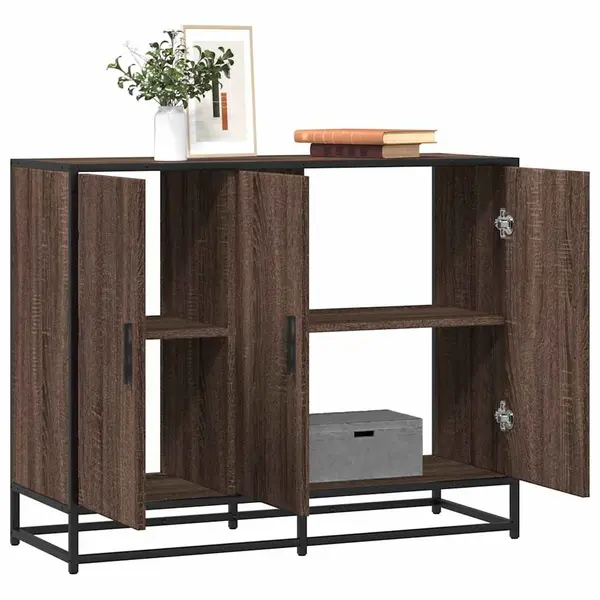 Gossi servanta, stejar maro, 94x35x76 cm, lemn compozit