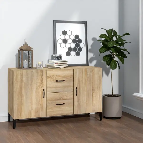 Gossi servanta, stejar sonoma, 100x36x60 cm, lemn compozit