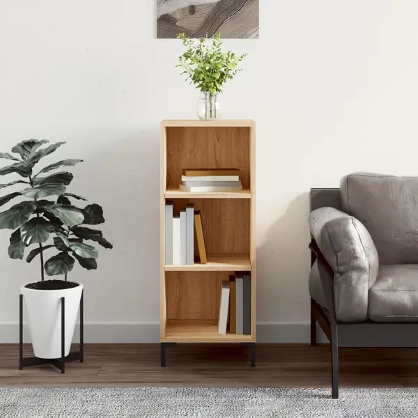 Gossi servanta, stejar sonoma, 34,5x32,5x90 cm, lemn compozit