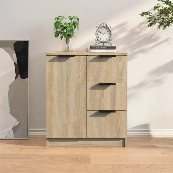 Gossi servanta, stejar sonoma, 60x30x70 cm, lemn prelucrat