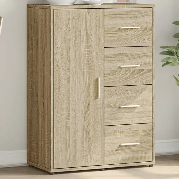 Gossi servanta, stejar sonoma, 60x31x84 cm, lemn compozit