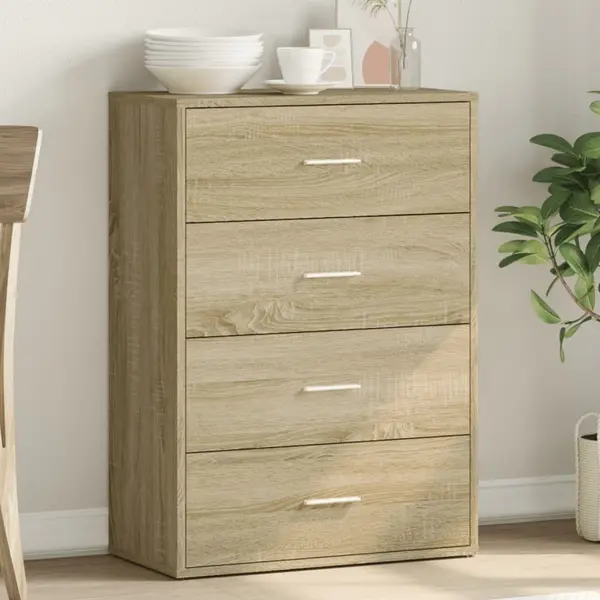 Gossi servanta, stejar sonoma, 60x31x84 cm, lemn prelucrat