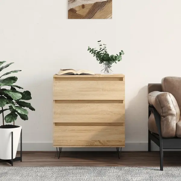 Gossi servanta, stejar sonoma, 60x35x70 cm, lemn prelucrat