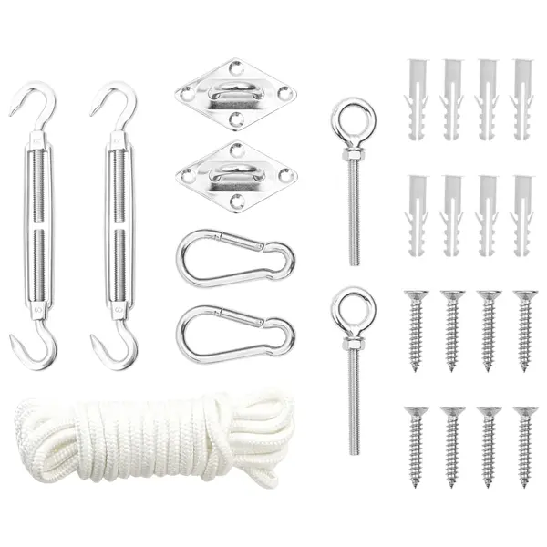 Gossi set accesorii parasolar, 9 piese, otel inoxidabil