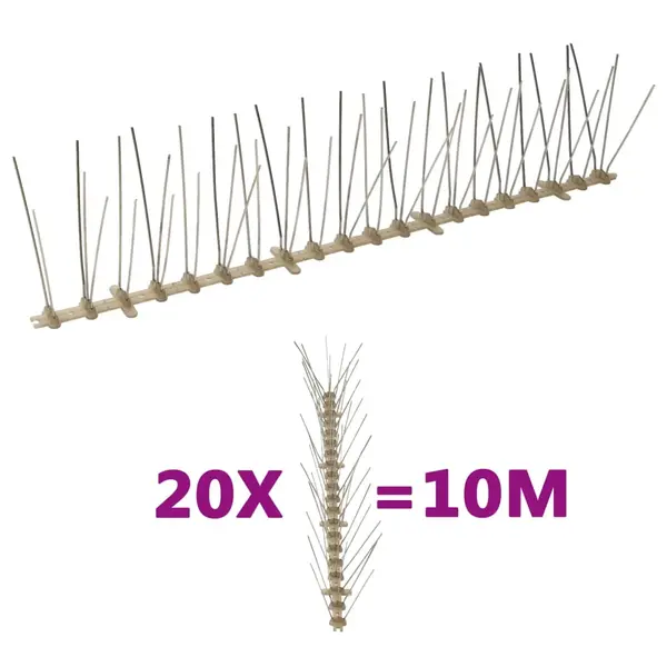 Gossi set banda cu tepi antipasari cu 5 randuri 20 buc. plastic 10 m