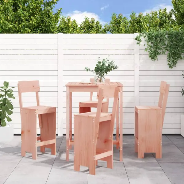 Gossi set bar de gradina, 5 piese, lemn masiv douglas