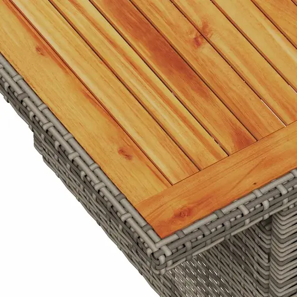 Gossi set canapele gradina cu perne 7 piese gri poliratan/lemn acacia