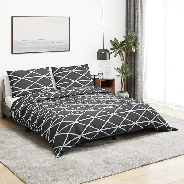 Gossi set cu husa de pilota, gri, 240x220 cm, bumbac