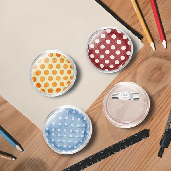 Gossi set de ecusoane cu ac, 100 seturi, 25 mm, acril