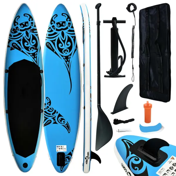 Gossi set de placa sup gonflabila, albastru, 305x76x15 cm
