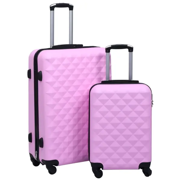 Gossi set de valize cu carcasa rigida, 2 piese, roz, abs
