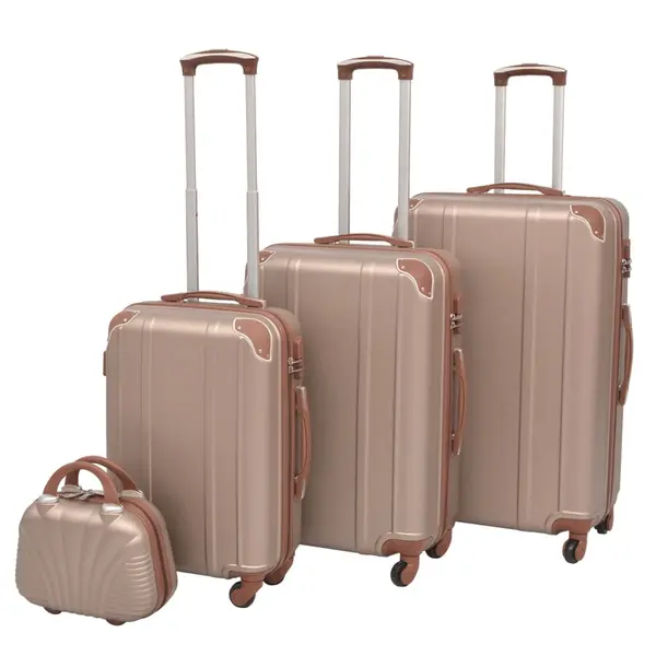 Gossi set de valize trollere, culoare sampanie, 4 buc.