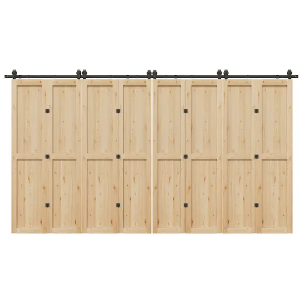 Gossi set feronerie pentru usi glisante, negru, 400 cm, otel