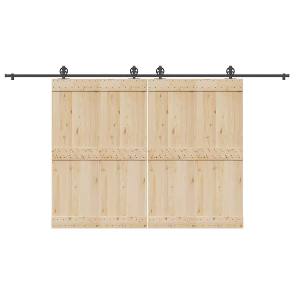 Gossi set feronerie pentru usi glisante, negru, 400 cm, otel