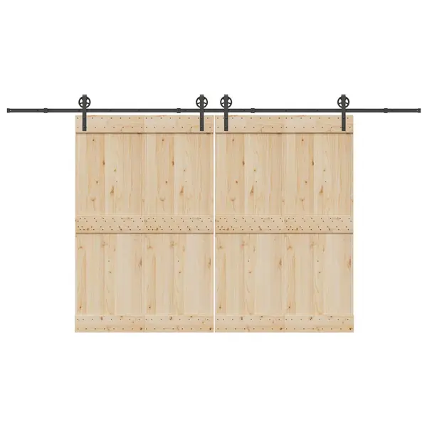 Gossi set feronerie pentru usi glisante, negru, 400 cm, otel