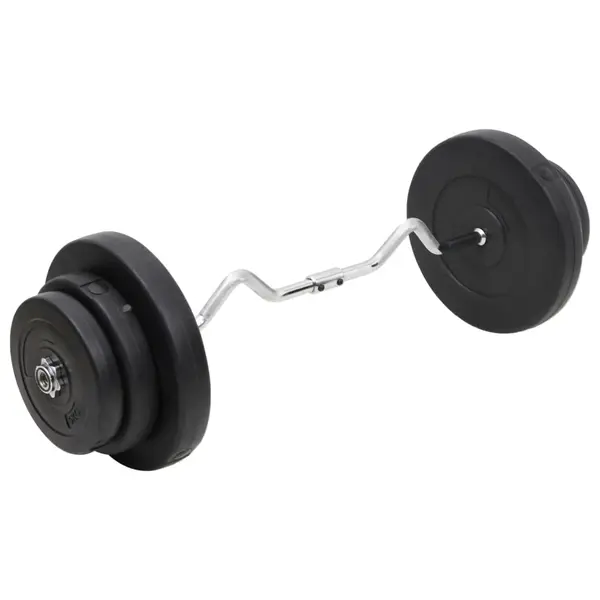 Gossi set haltera ondulata cu greutati, 60 kg