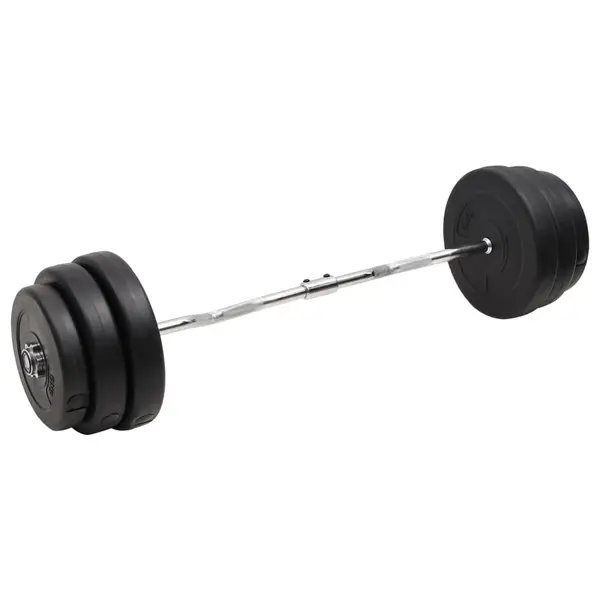 Gossi set haltera ondulata cu greutati, 90 kg