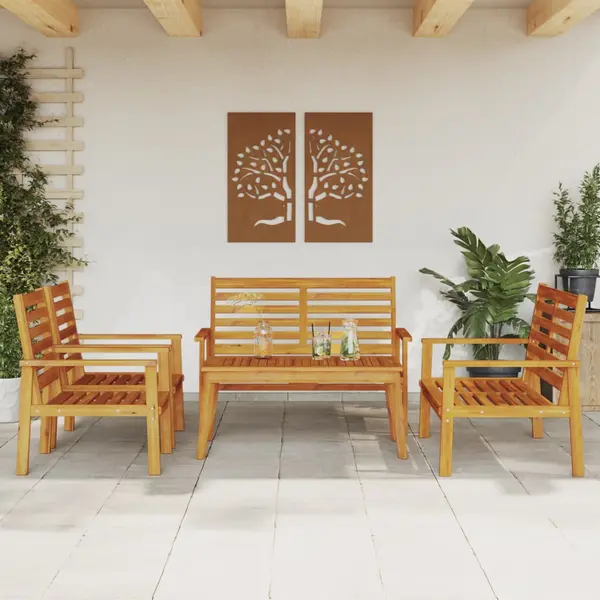 Gossi set lounge de gradina 5 piese din lemn masiv de salcam