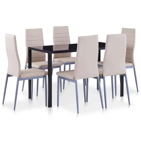 Gossi set mobilier de bucatarie, 7 piese, cappuccino