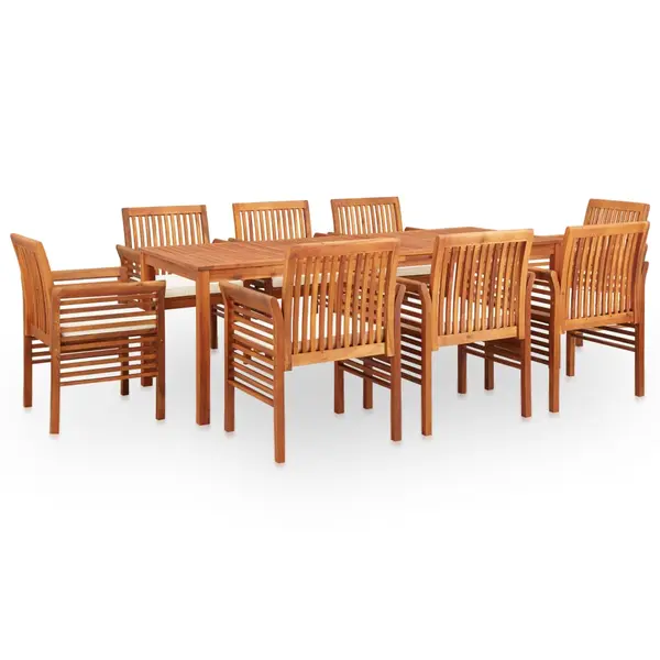 Gossi set mobilier de exterior cu perne 9 piese lemn masiv de acacia