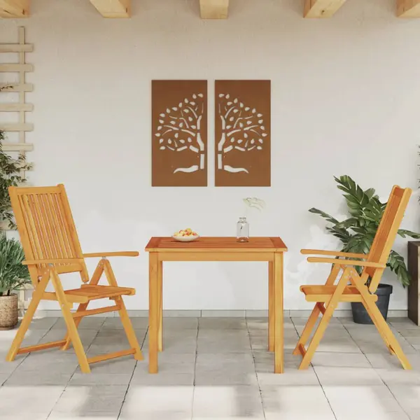 Gossi set mobilier de gradina, 3 piese, lemn masiv de acacia