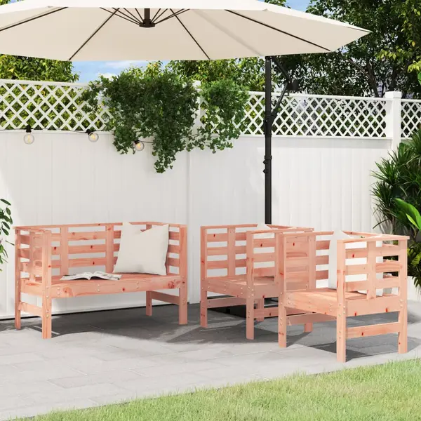 Gossi set mobilier de gradina, 3 piese, lemn masiv douglas