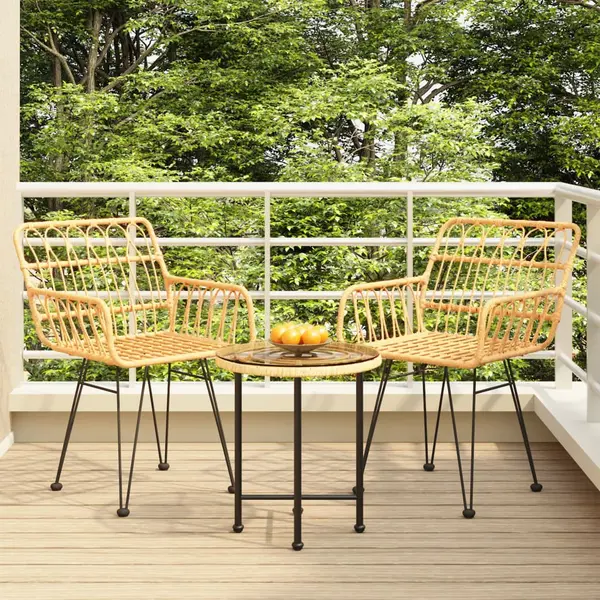 Gossi set mobilier de gradina, 3 piese, poliratan