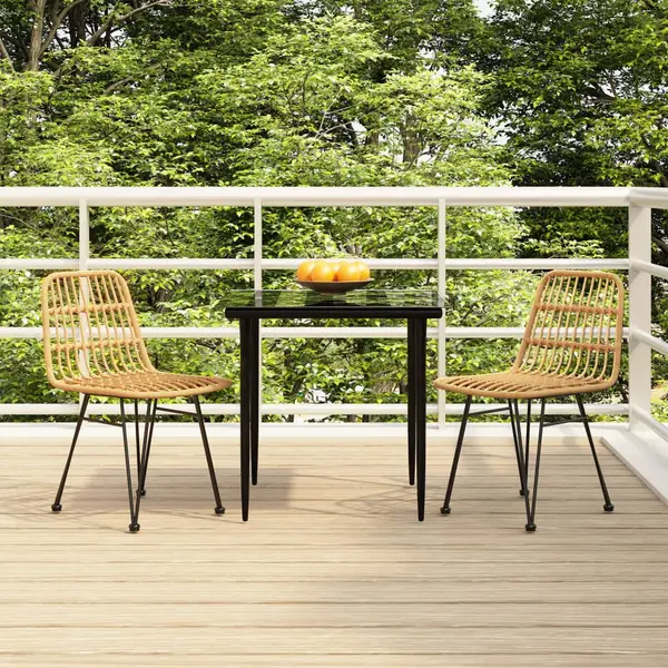 Gossi set mobilier de gradina, 3 piese, poliratan