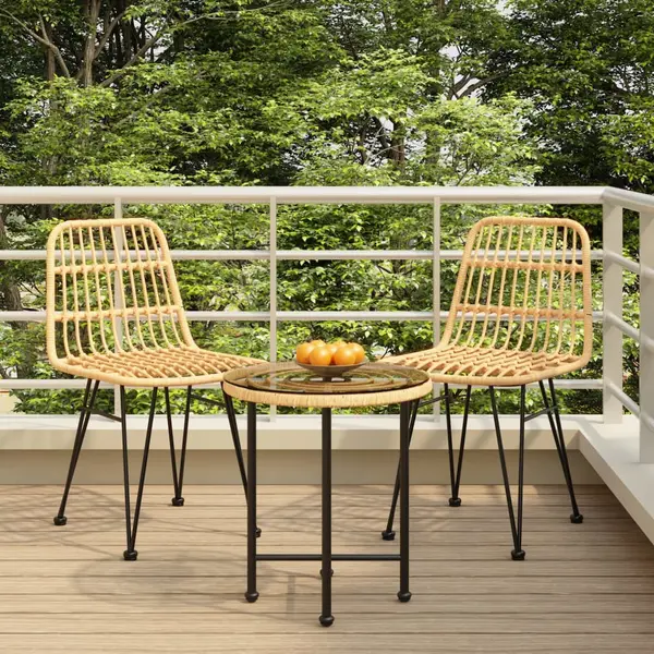 Gossi set mobilier de gradina, 3 piese, poliratan