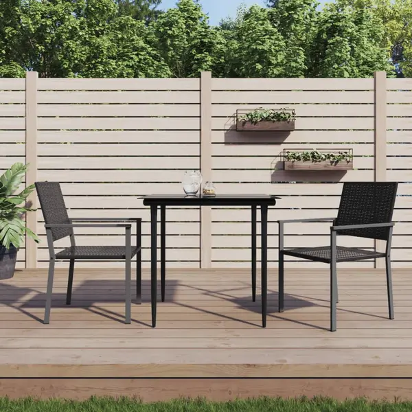 Gossi set mobilier de gradina, 3 piese, poliratan si otel