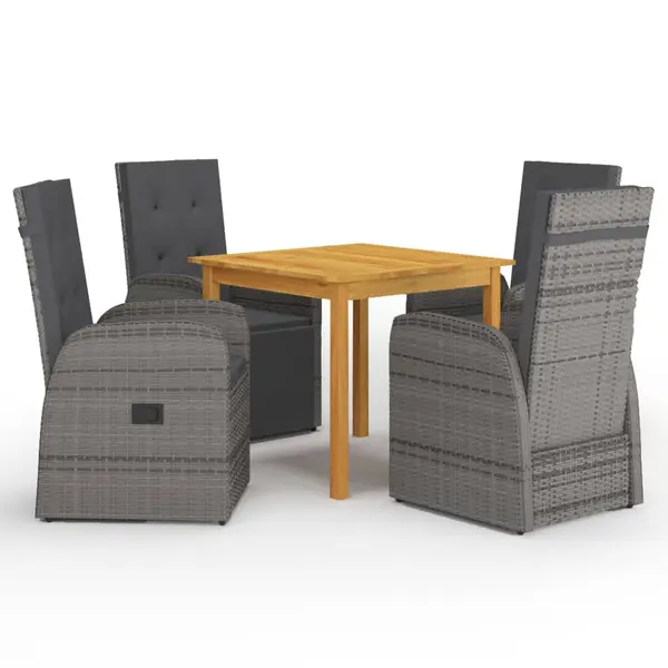 Gossi set mobilier de gradina, 5 piese, gri