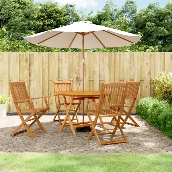 Gossi set mobilier de gradina, 5 piese, lemn masiv de acacia