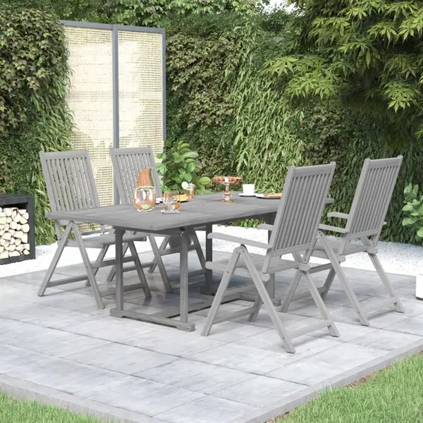 Gossi set mobilier de gradina, 5 piese, lemn masiv de acacia