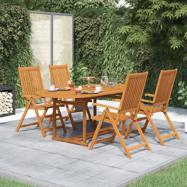 Gossi set mobilier de gradina, 5 piese, lemn masiv de acacia