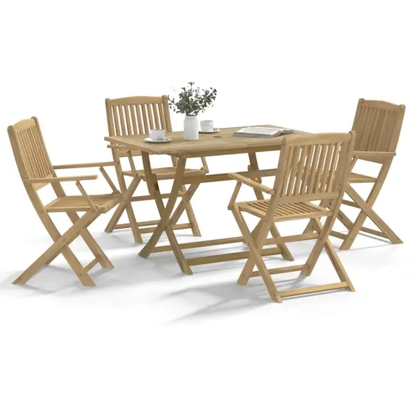 Gossi set mobilier de gradina, 5 piese, lemn masiv de acacia