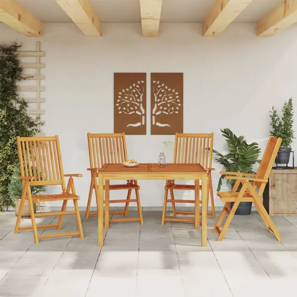 Gossi set mobilier de gradina, 5 piese, lemn masiv de acacia