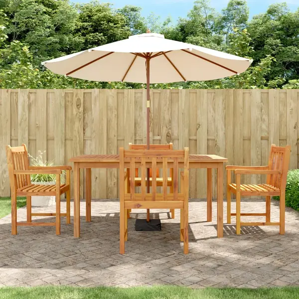 Gossi set mobilier de gradina, 5 piese, lemn masiv de acacia