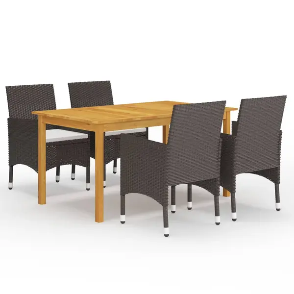 Gossi set mobilier de gradina, 5 piese, maro