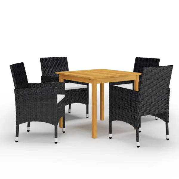 Gossi set mobilier de gradina, 5 piese, negru