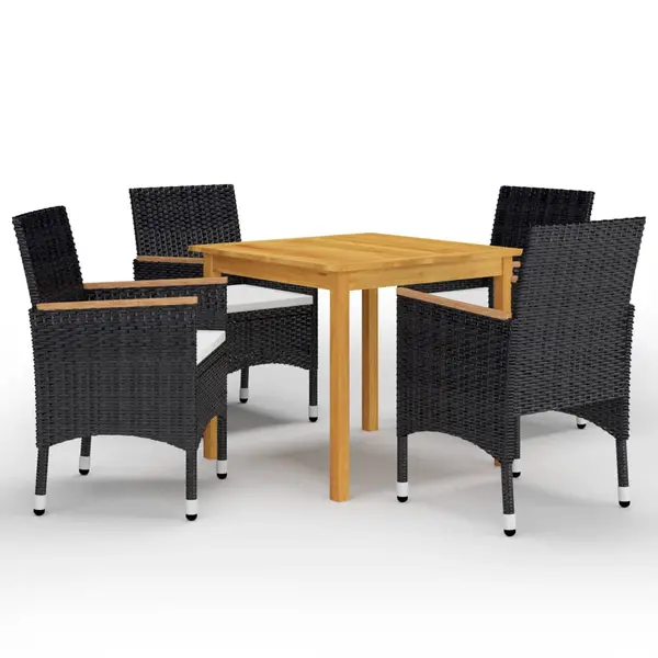 Gossi set mobilier de gradina, 5 piese, negru