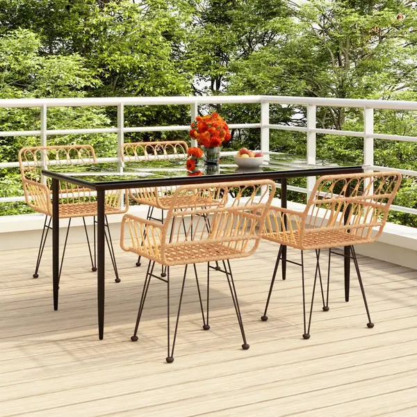 Gossi set mobilier de gradina, 5 piese, poliratan